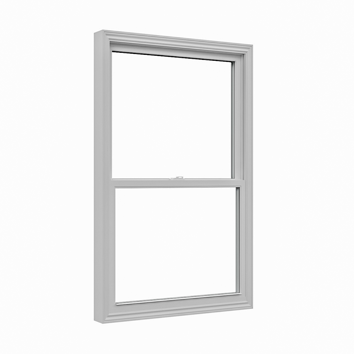 Double hung window closed