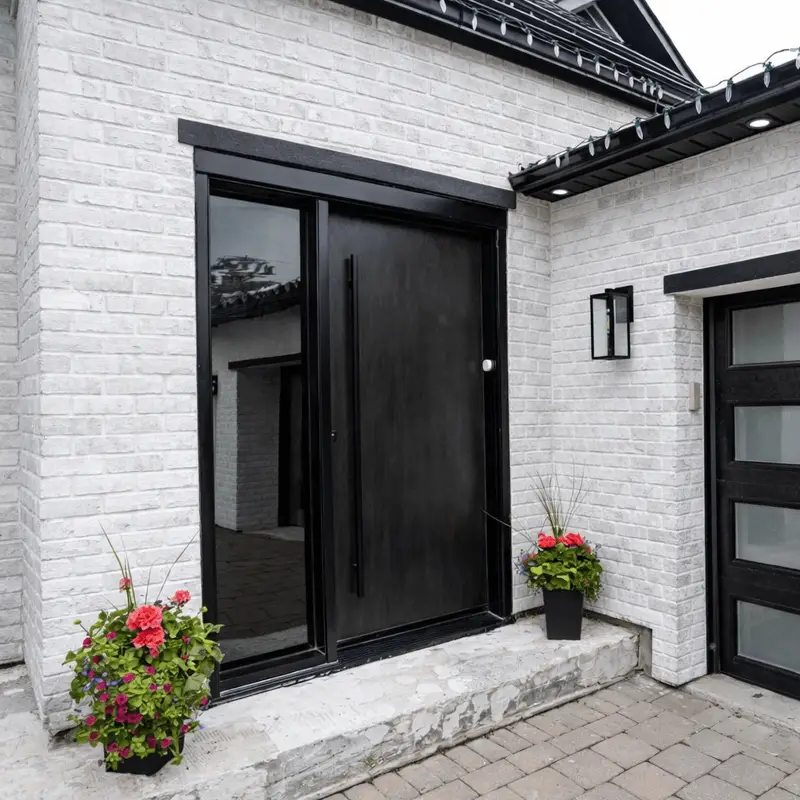 Custom fiberglass entry door