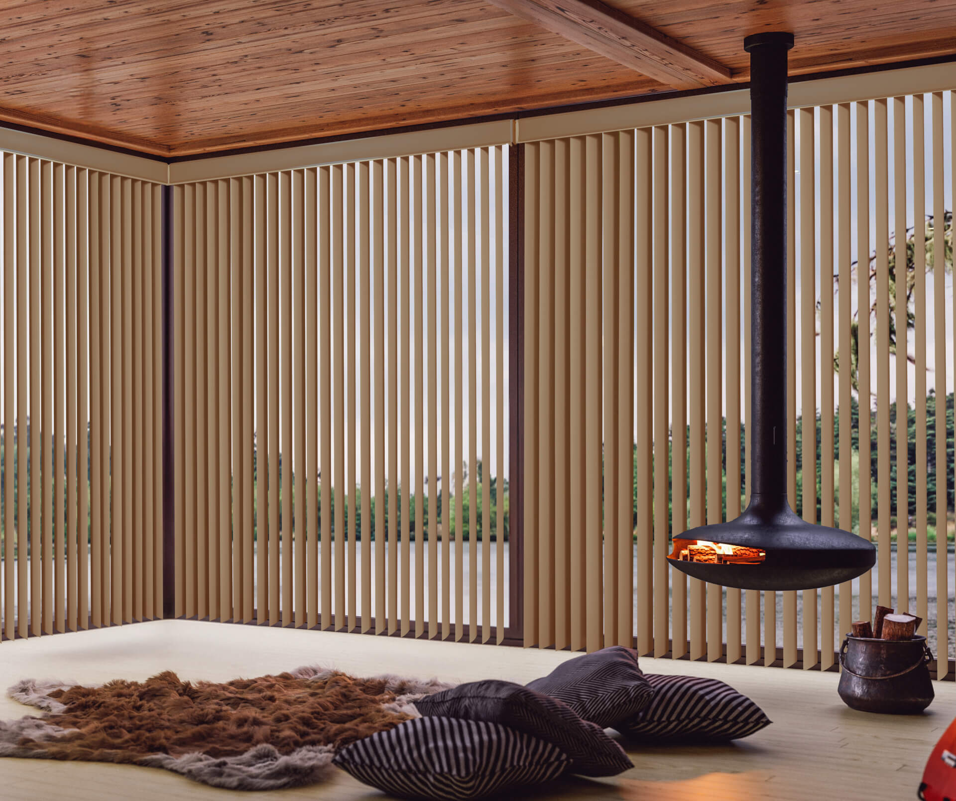 Maxxmar PVC vertical blinds installed — ECO Glass Windows And Doors